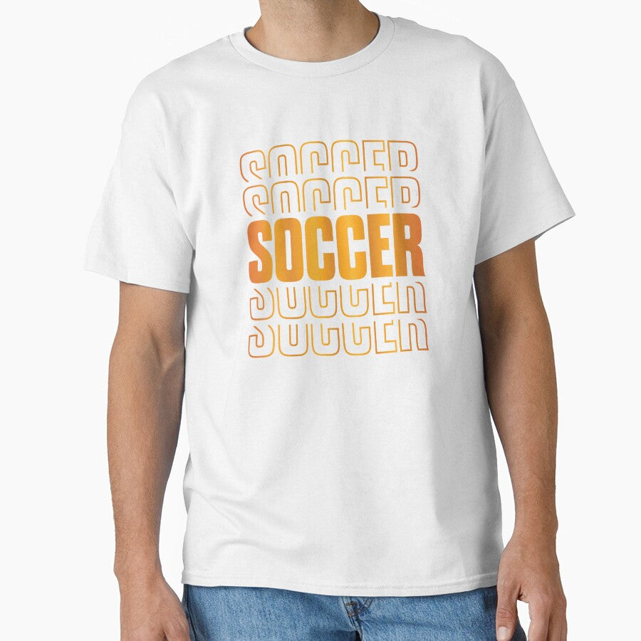 Gold Soccer Text Stacked Typography by FunToTheFullest