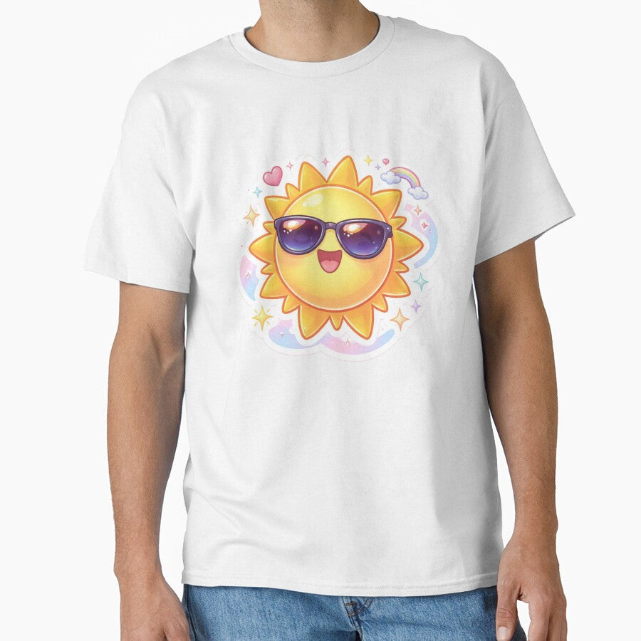 Cute Smiling Sun With Sunglasses | Kawaii Summer Aesthetic Sticker by Dasts Cart