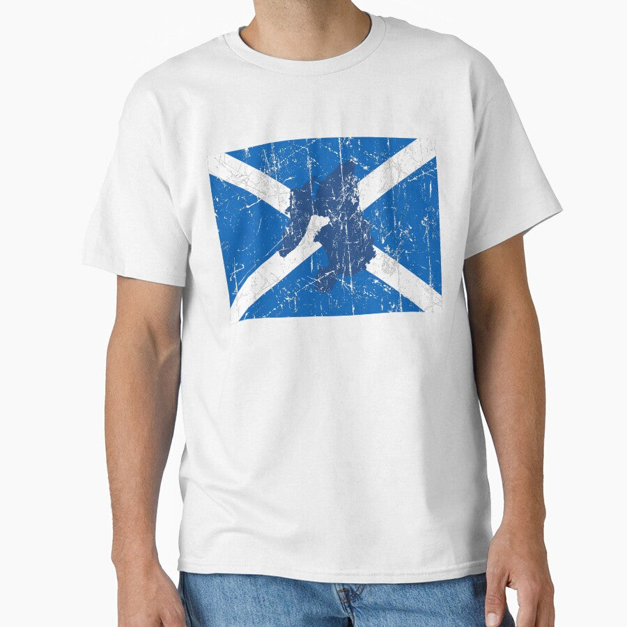 Islay on Scotland Flag - Distressed by isleheid