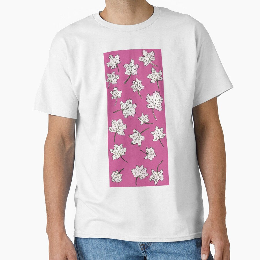 leaves pattern - pink by KarolinaSt