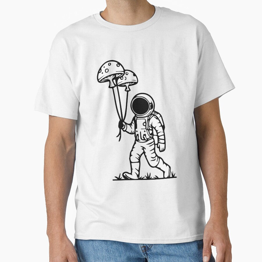 Mushroom Balloons with Astronaut by CapandGill