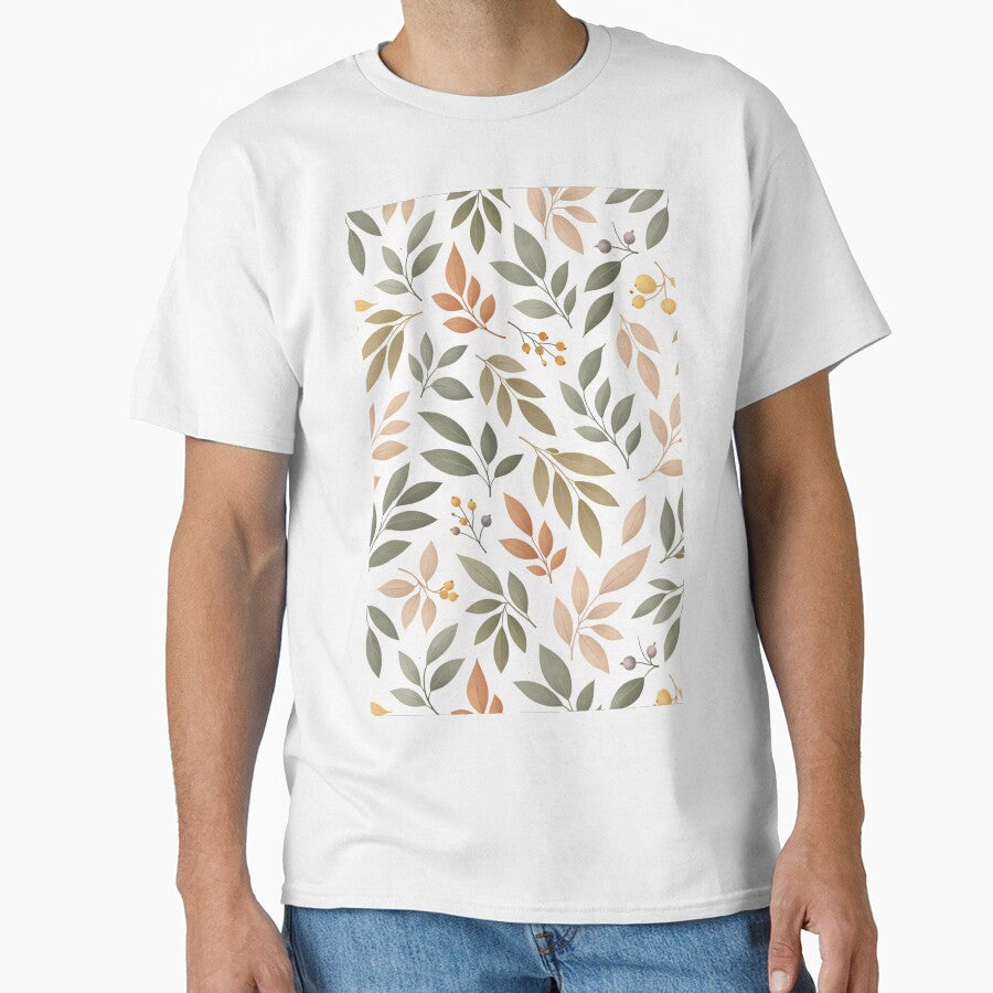 Minimalist Botanical Pattern – Modern Leaf Design5 by DrizzyV