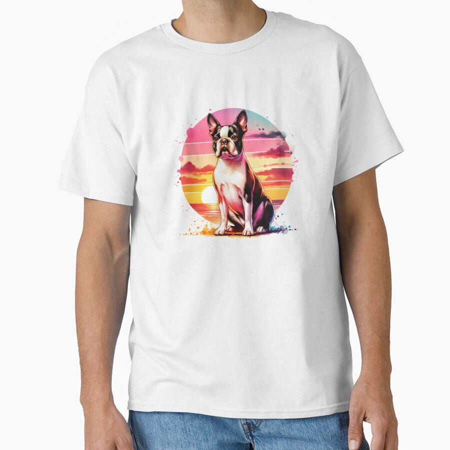 Boston Terrier Sunset by TheAnimalZ00