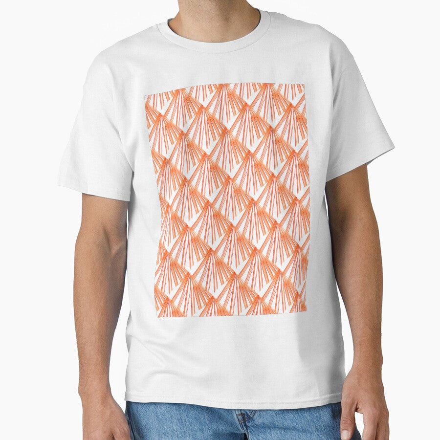 Tropical Beach Palm Vacation Orange On White by taiche