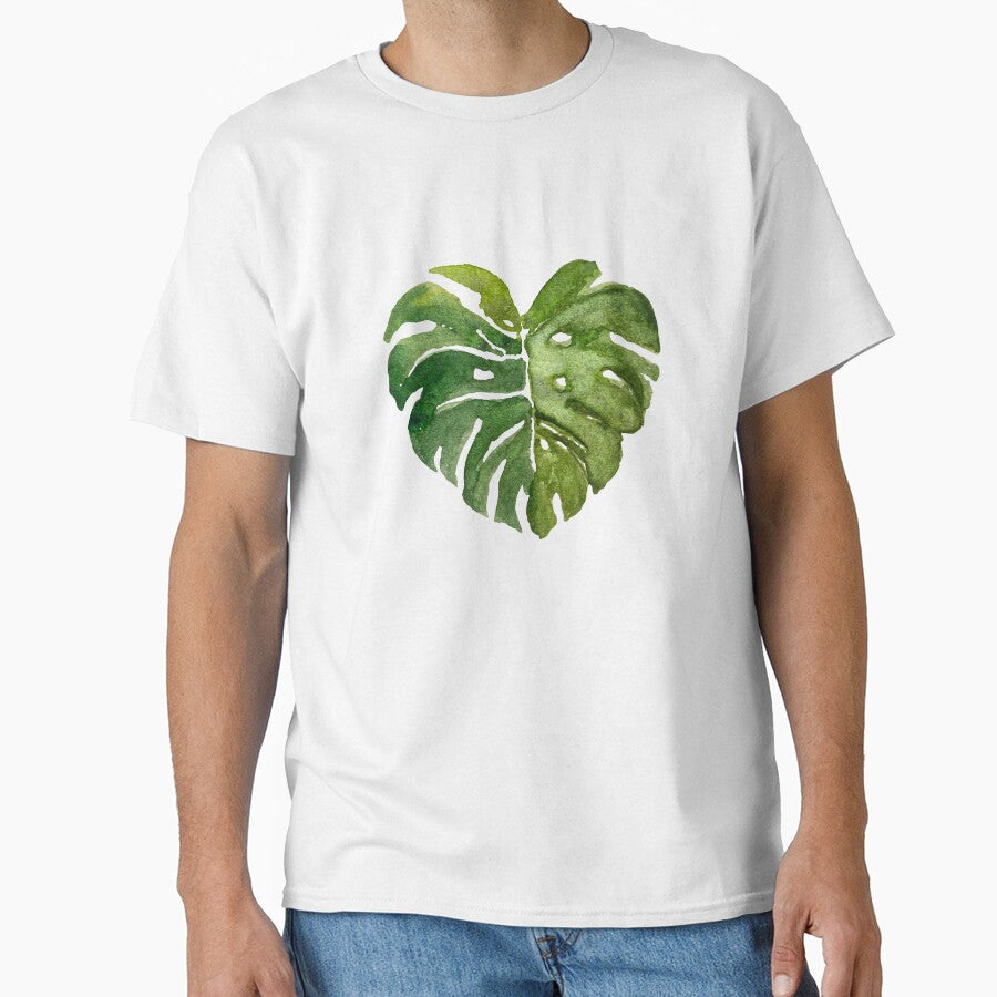 Big palm leaf A nice watercolor illustration by Yana Mustafina | Boho Soulful Designs