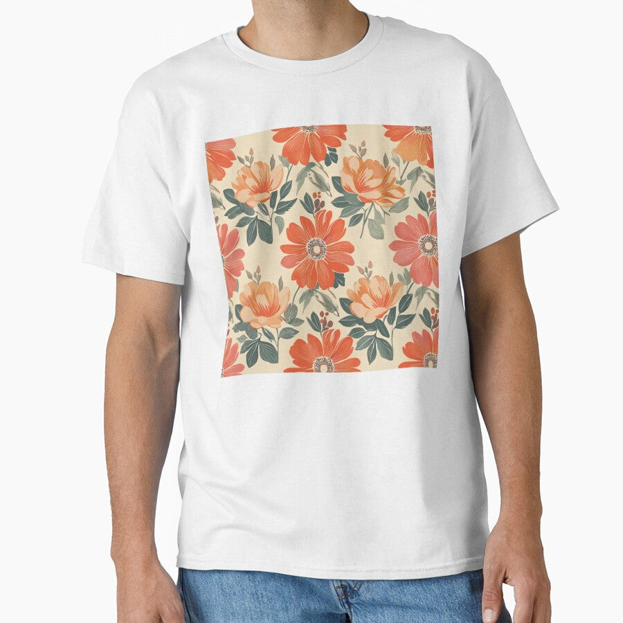 Playful Retro Colorful Floral Pattern – Classic Retro Bloom by soft-pop-studio