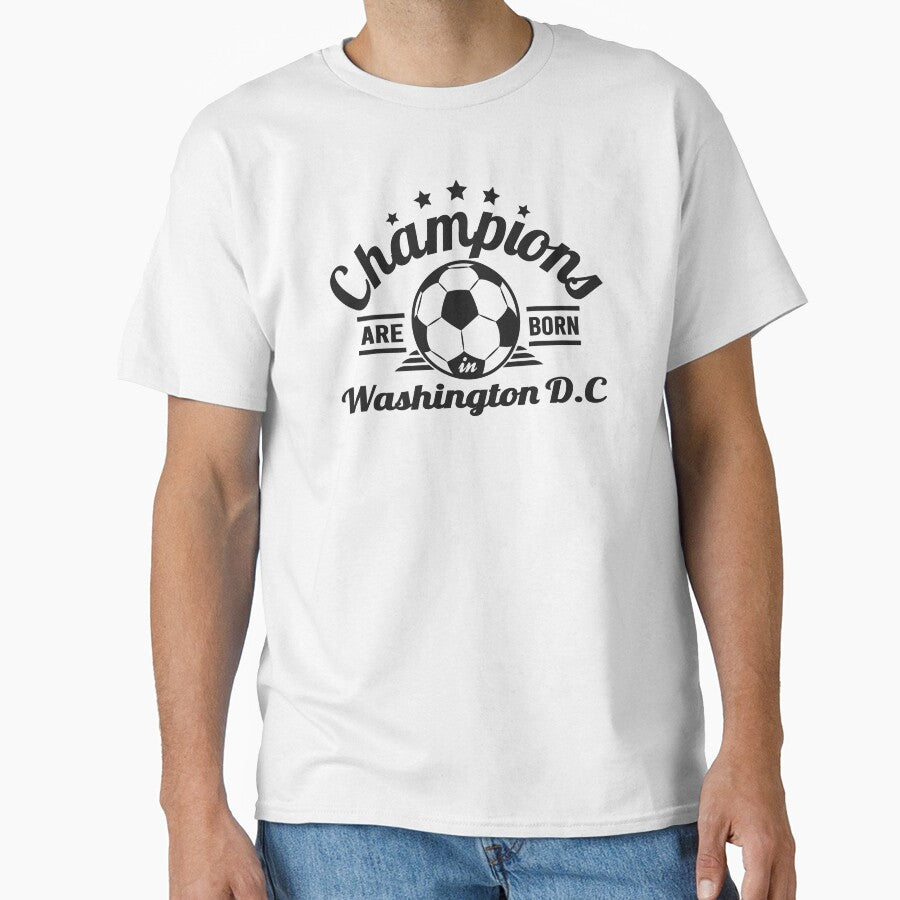 Champions Are Born In Washington D.C , Soccer fans vintage gift by lamjar-art