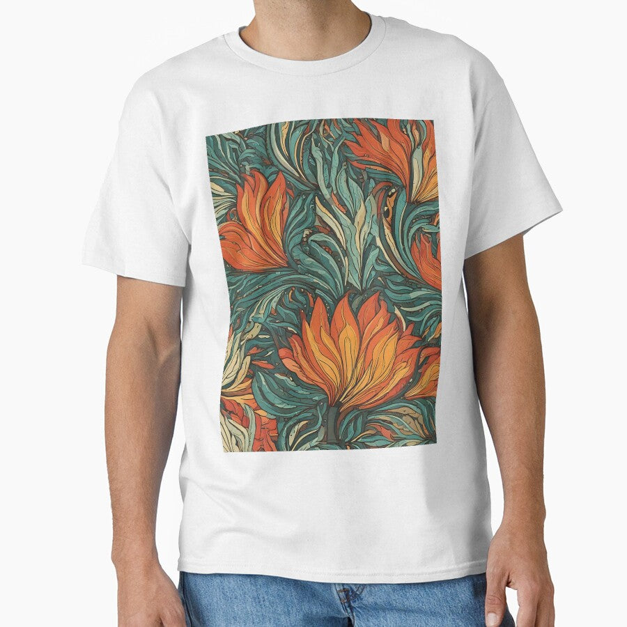 Floral petals burst abstract pattern by Designbes