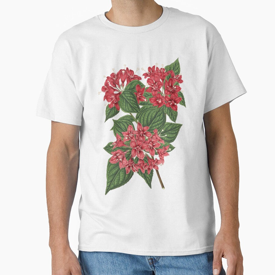 Pink Flowers Botanical Print by Veriepear