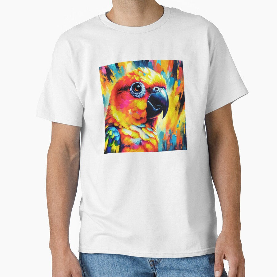 Sun Conure Acrylic Art by TheAnimalZ00