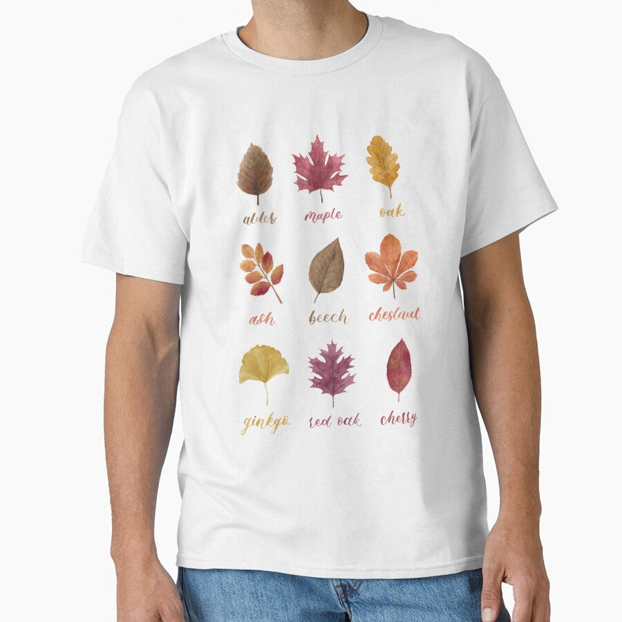 Fall Leaves Chart Watercolour Painting & Calligraphy by floweringwords