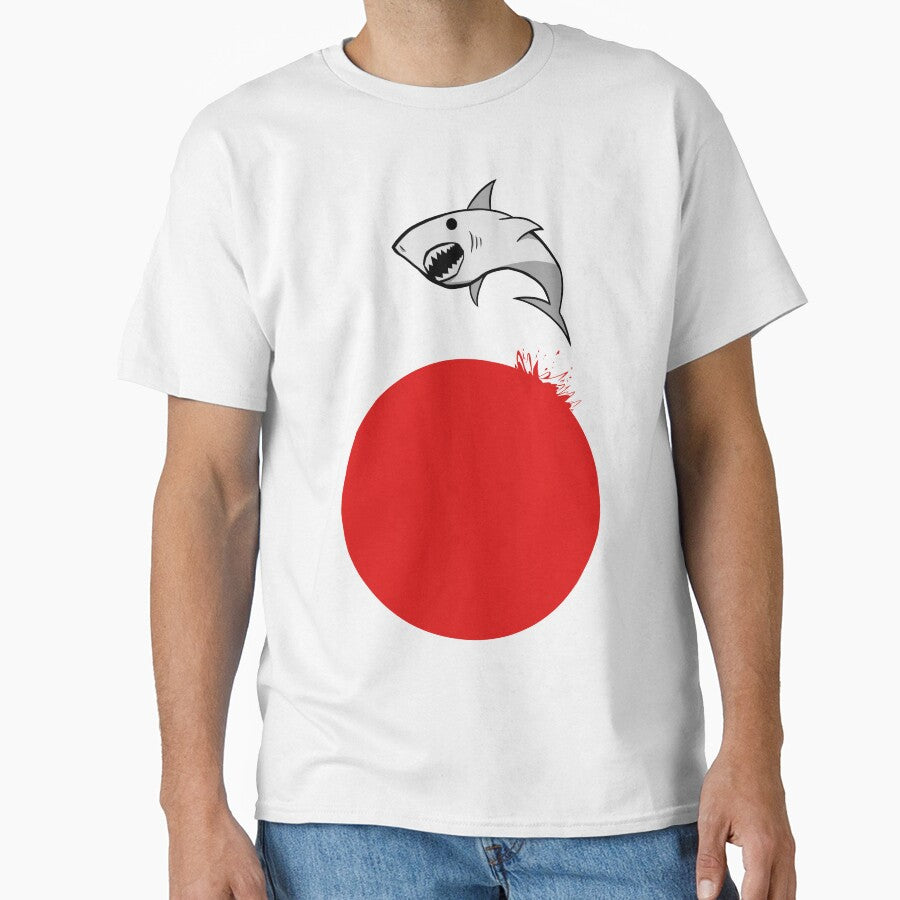 Rising Sun Japanese Sun Burst Shark by Kairami-Art