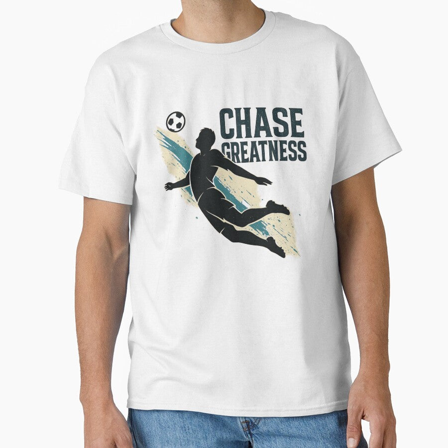 Chase Greatness – Dynamic Soccer Kick Art by JenniferCreaArte