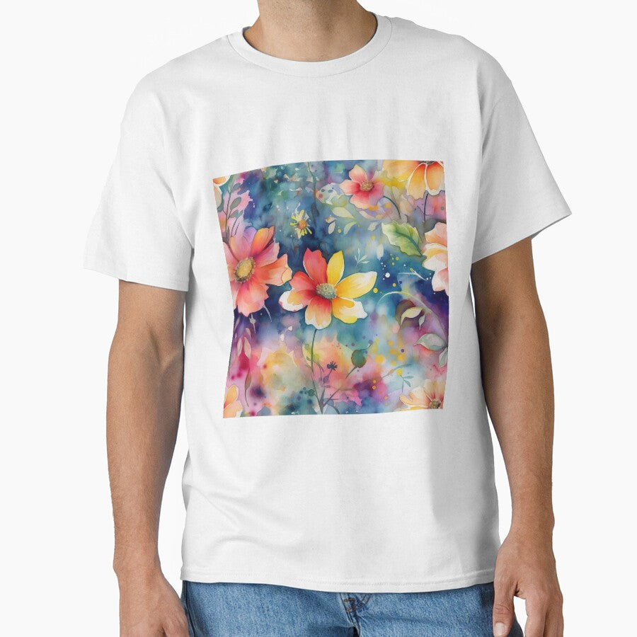 Springtime Floral Blooms 35 : Watercolor Floral Seamless Pattern for DIY Crafts and Home Decor by Shadi Rosenow