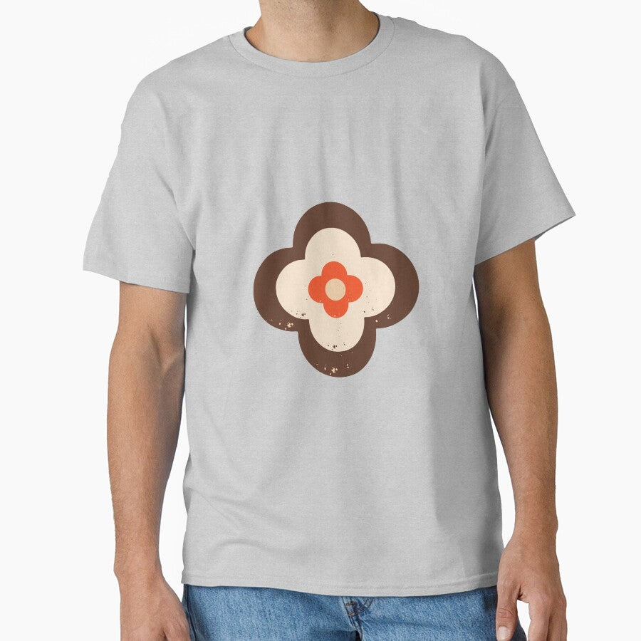 Mod 70s Floral Daisy Vanilla - Mid Century Floral by susycosta