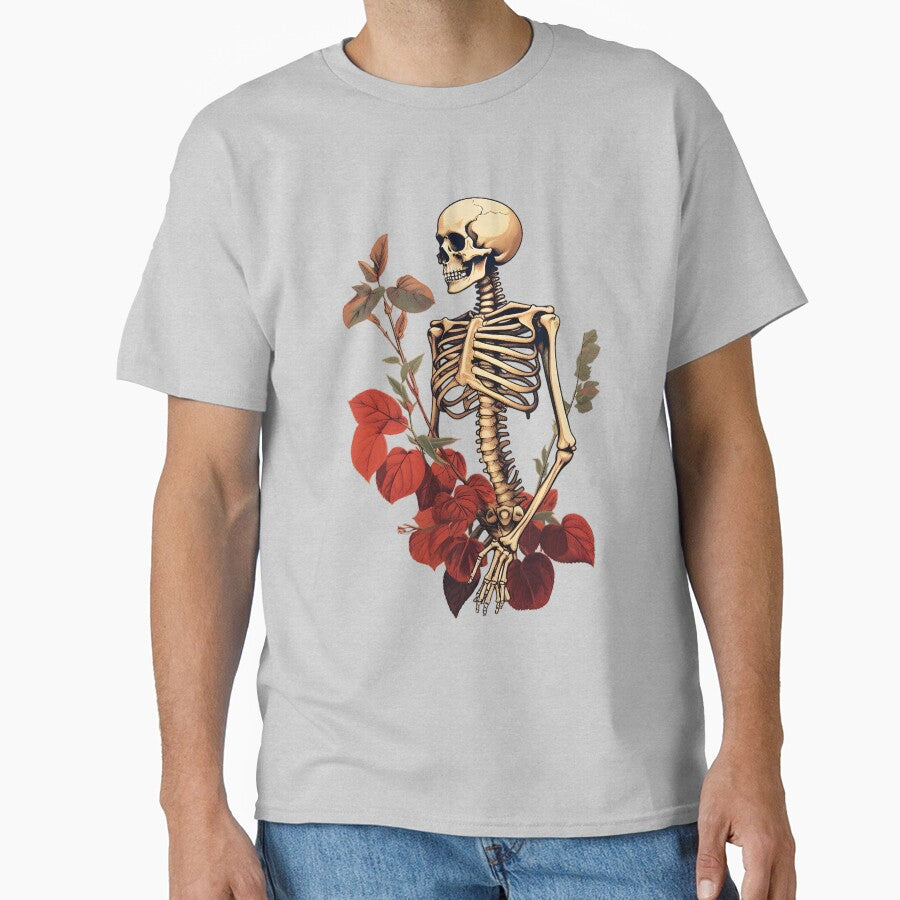 Botanical Bones with Red Blooms by Maxxionn