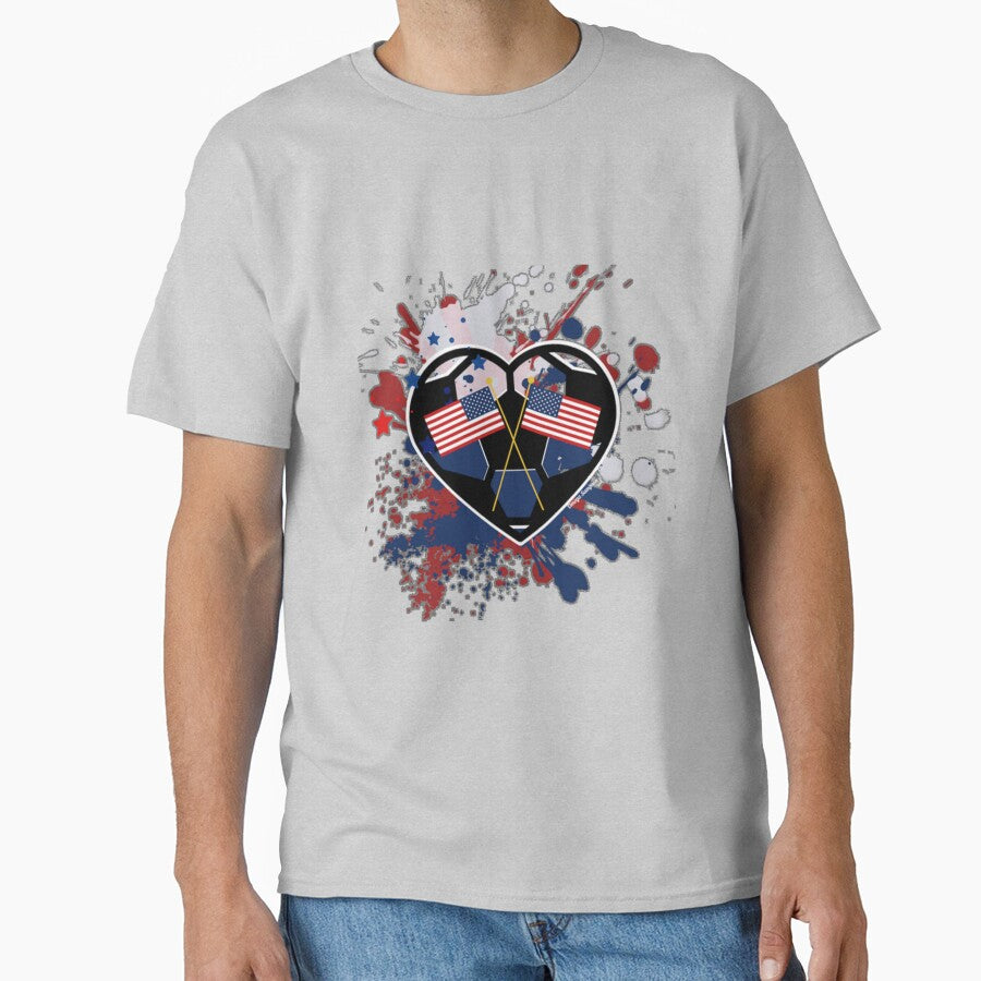 USA Flags Soccer Heart by artbyomega