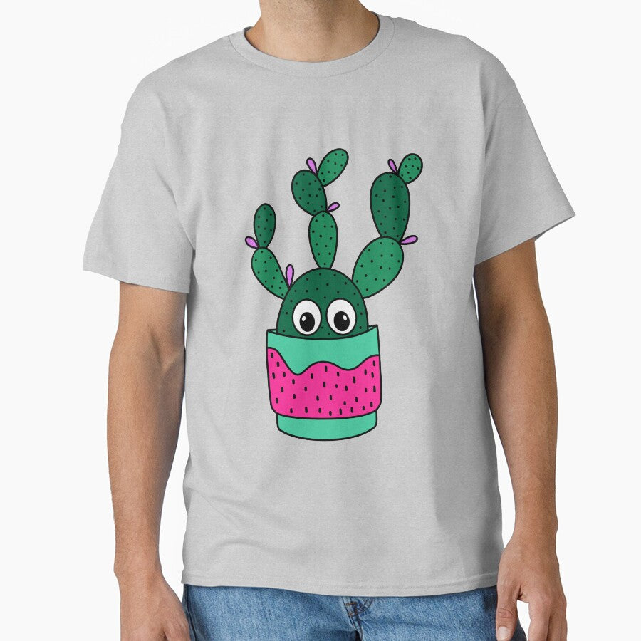 Cute Cactus Design #308: Bunny Ear Cactus In A Cute Pot by DreamCactus