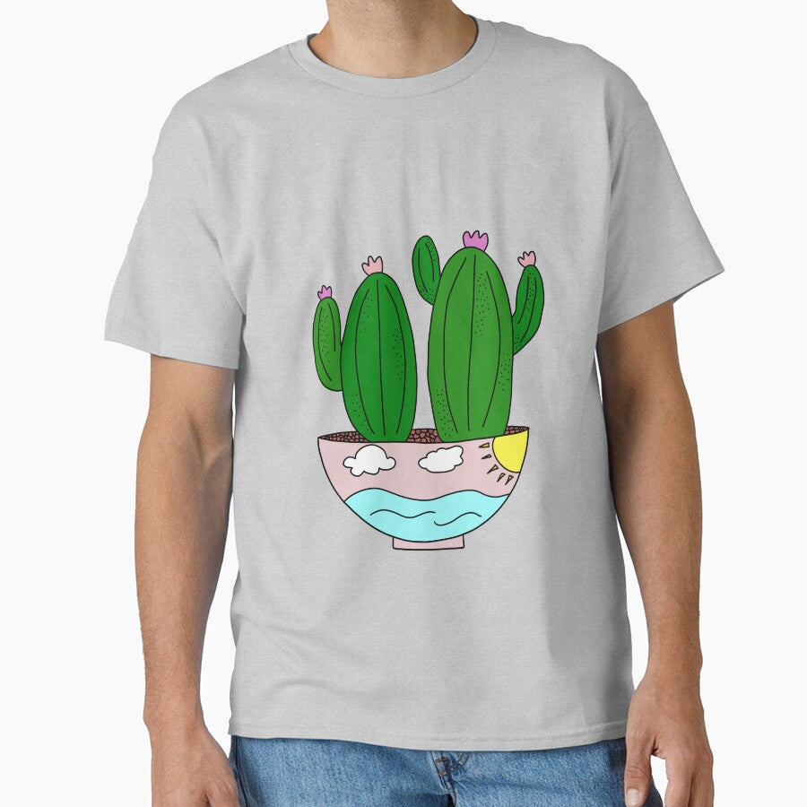 Cute Cactus Design #79: Sunny Cactus Ocean by DreamCactus