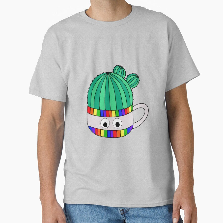 Cute Cactus Design #112: Barrel Cactus In Rainbow Mug by DreamCactus