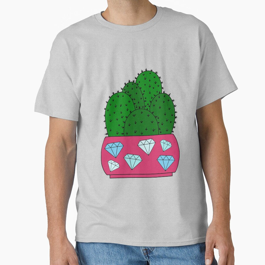 Cute Cactus Design #193: Cacti In Diamond Pot by DreamCactus