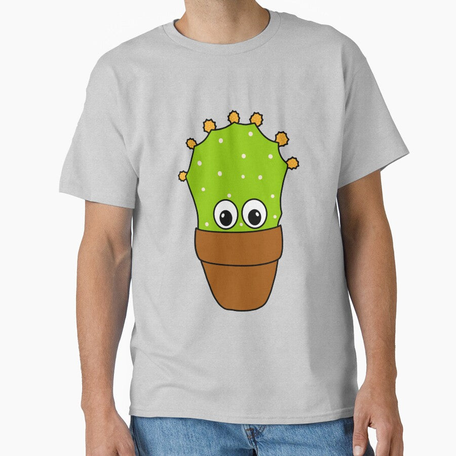 Cute Cactus Design #354: Prickly Pear Cactus With Cute Buds by DreamCactus