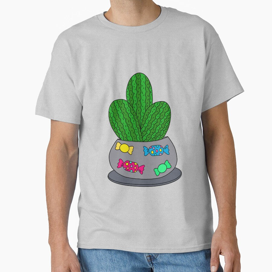Cute Cactus Design #121: Cacti In A Trick Or Treat Halloween Pot by DreamCactus