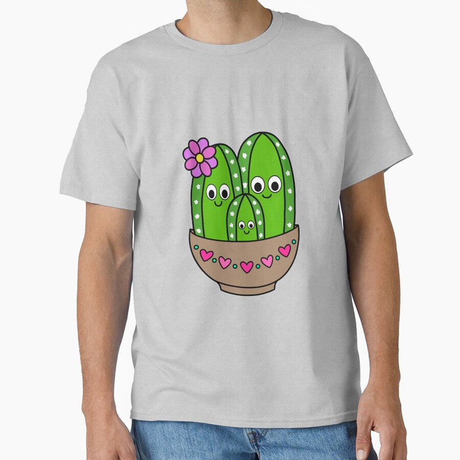 Cute Cactus Design #215: Cacti Bunch In Heart Bowl by DreamCactus