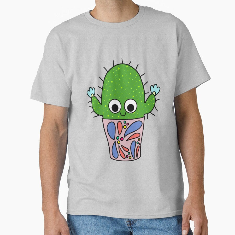 Cute Cactus Design #212: Big Cactus With Flowers In Nice Pot by DreamCactus