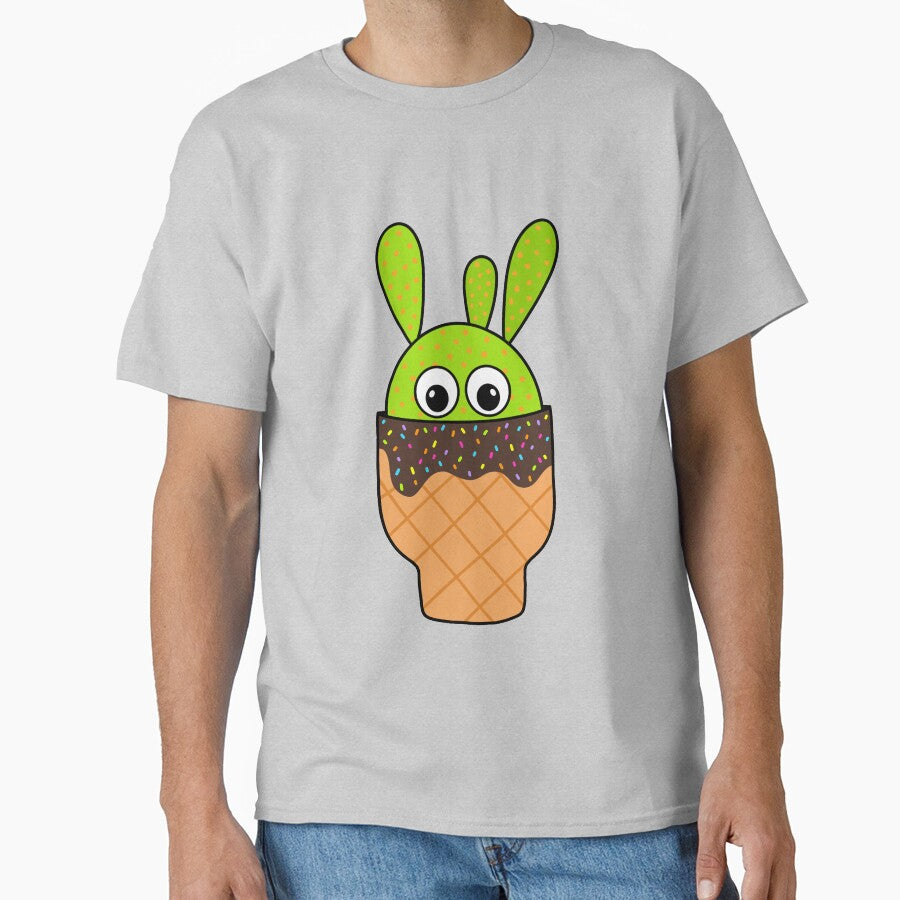 Cute Cactus Design #261: Beavers Tail Cactus In Ice Cream Cone Pot by DreamCactus