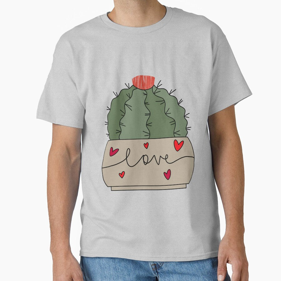 Cute Cactus Design #142: Melocactus Cactus In A Cute Love Pot by DreamCactus