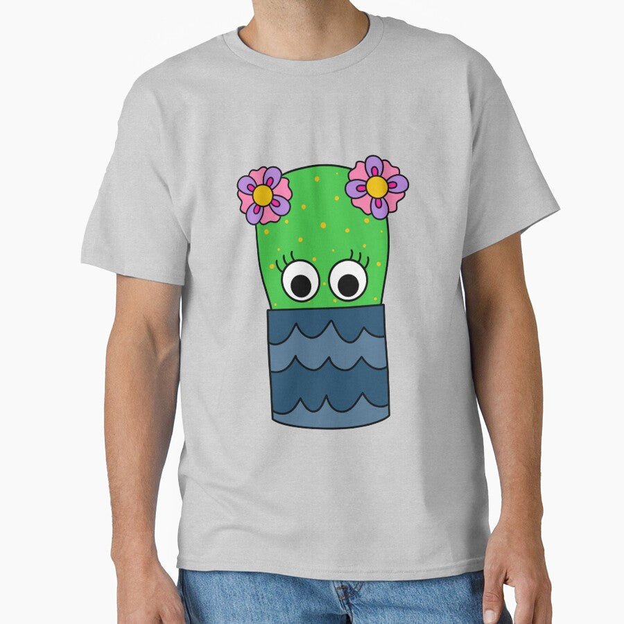 Cute Cactus Design #243: Pretty Cactus In Pot by DreamCactus