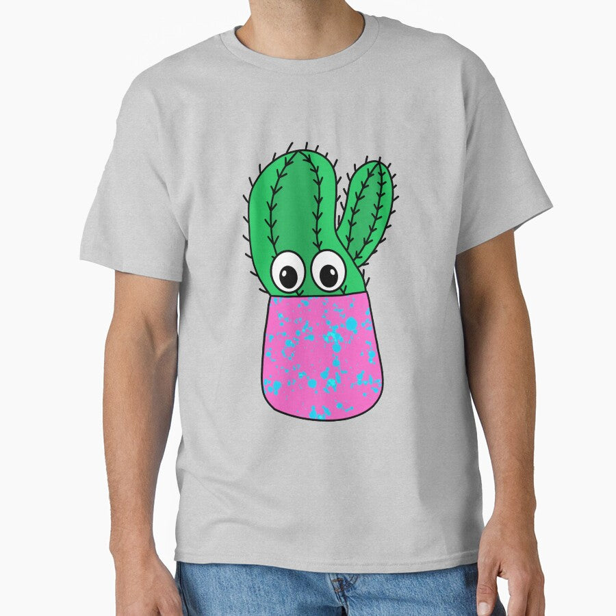 Cute Cactus Design #319: Cactus In Paint Splattered Pot by DreamCactus