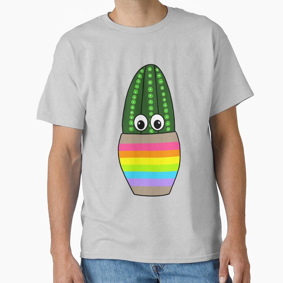 Cute Cactus Design #305: Tall Fuzzy Navel Cactus In Cute Jar by DreamCactus