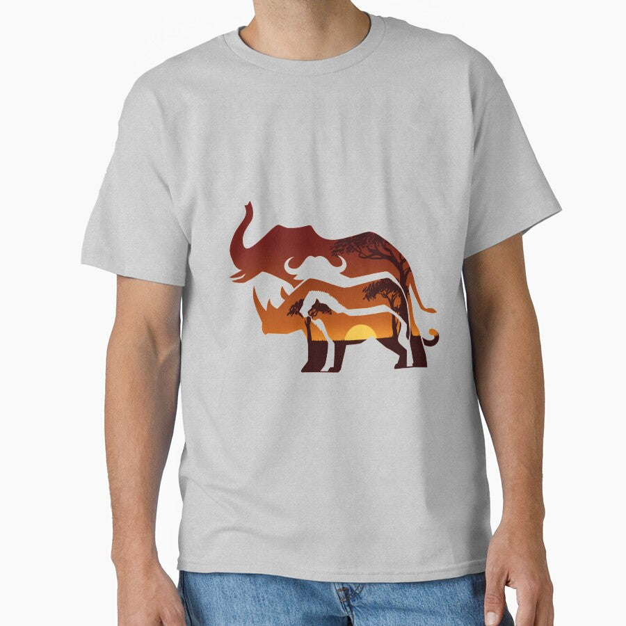 Africa's Big Five Animals Silhouettes by CherryTrabbit