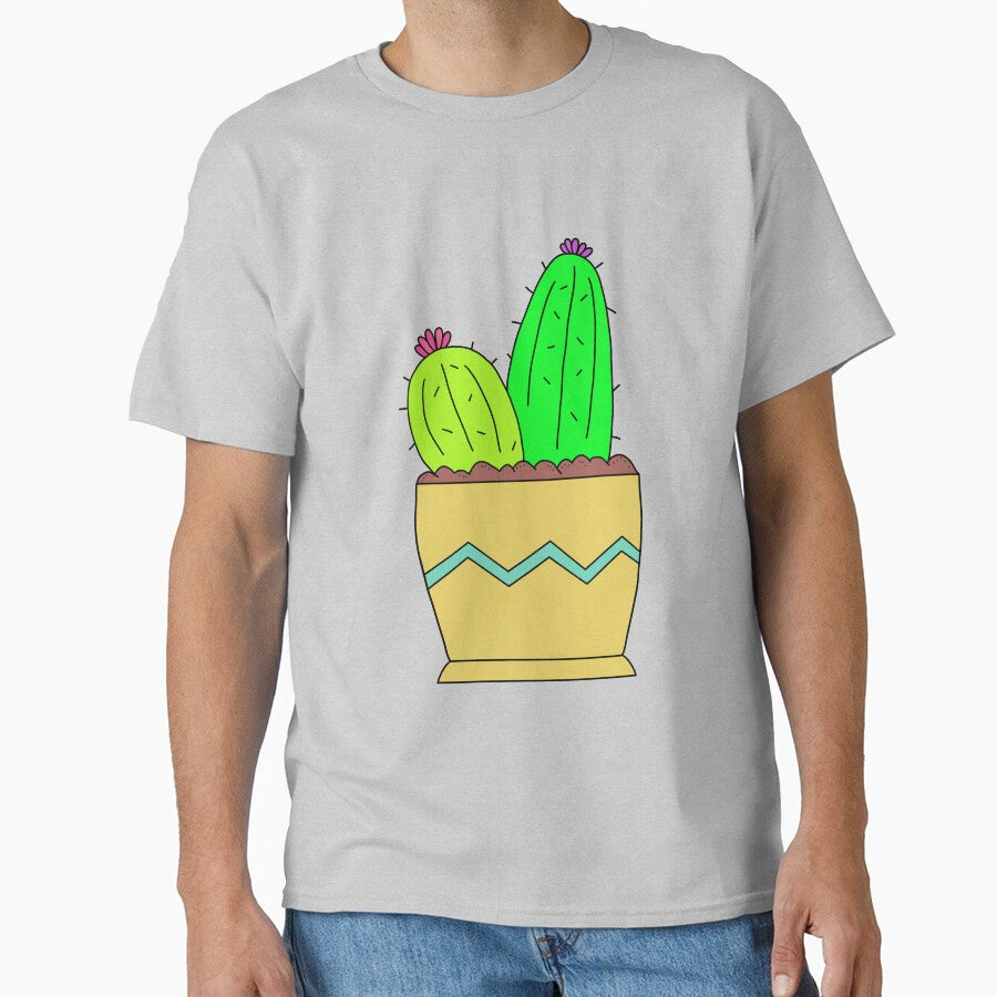 Cute Cactus Design #78: 2 Cacti Enjoying The Soil by DreamCactus