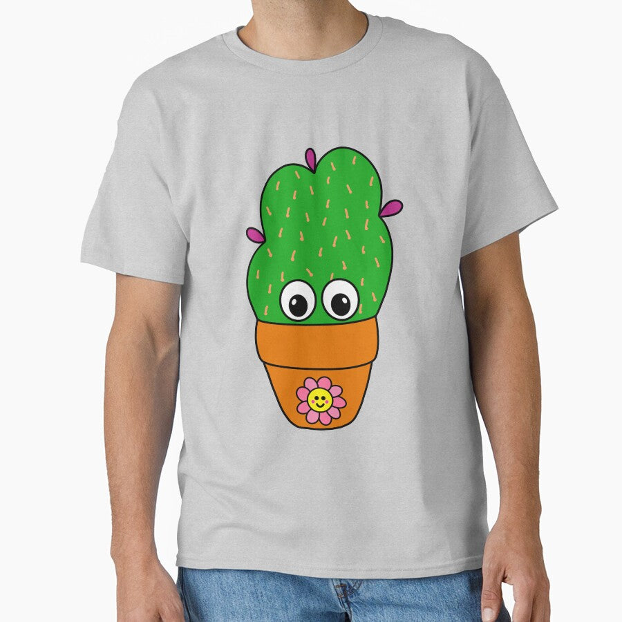 Cute Cactus Design #337: Cute Cactus In Terra Cotta Pot by DreamCactus