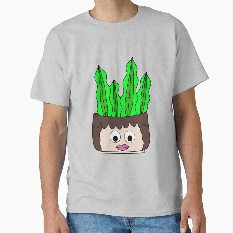 Cute Cactus Design #203: Succulent In Pretty Girl Pot by DreamCactus