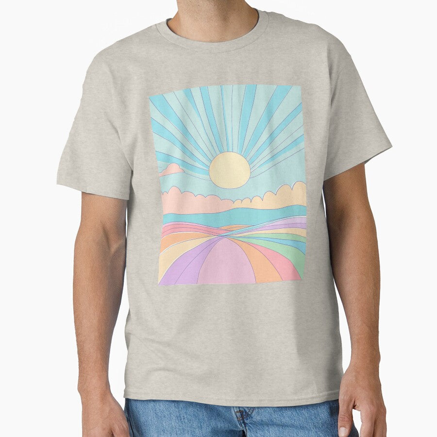 Happy Sun Funny Abstract Pastel by anettfaye