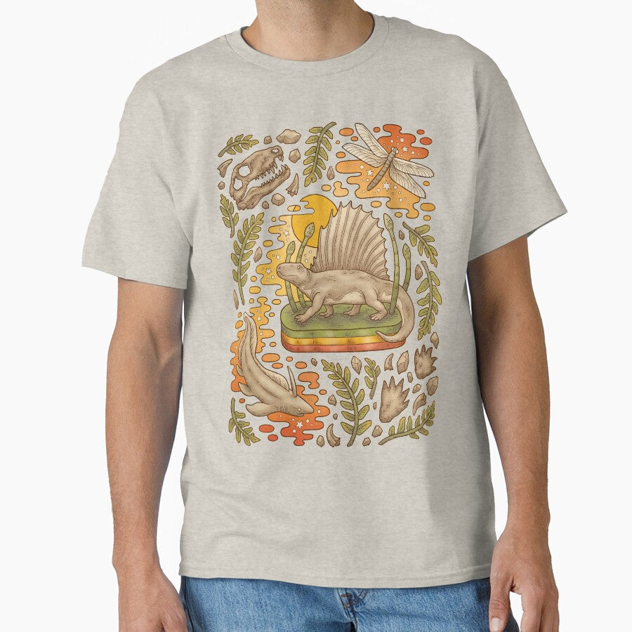 Daydream Dimetrodon | Natural History Art | Permian Prehistoric Life by OMEGAFAUNA