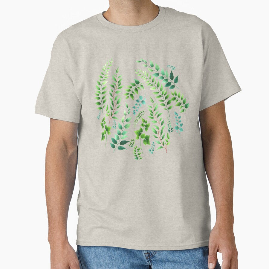 Greenery Botanical Print Mint Green by SilverPegasus