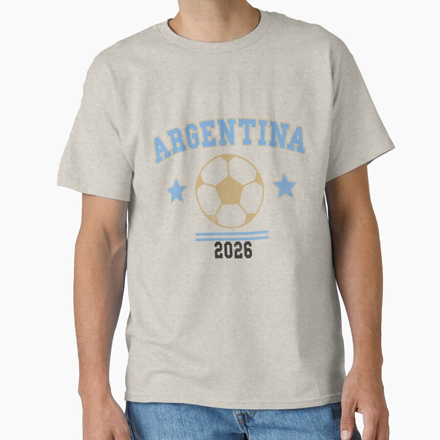 Argentina 2026 — Vintage Soccer Tee by C & T ArtLab