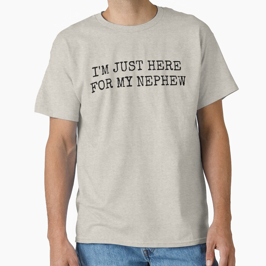 Funny Aunt and Uncle Gift I'm Just Here For My Nephew Retro by Ali-printshop