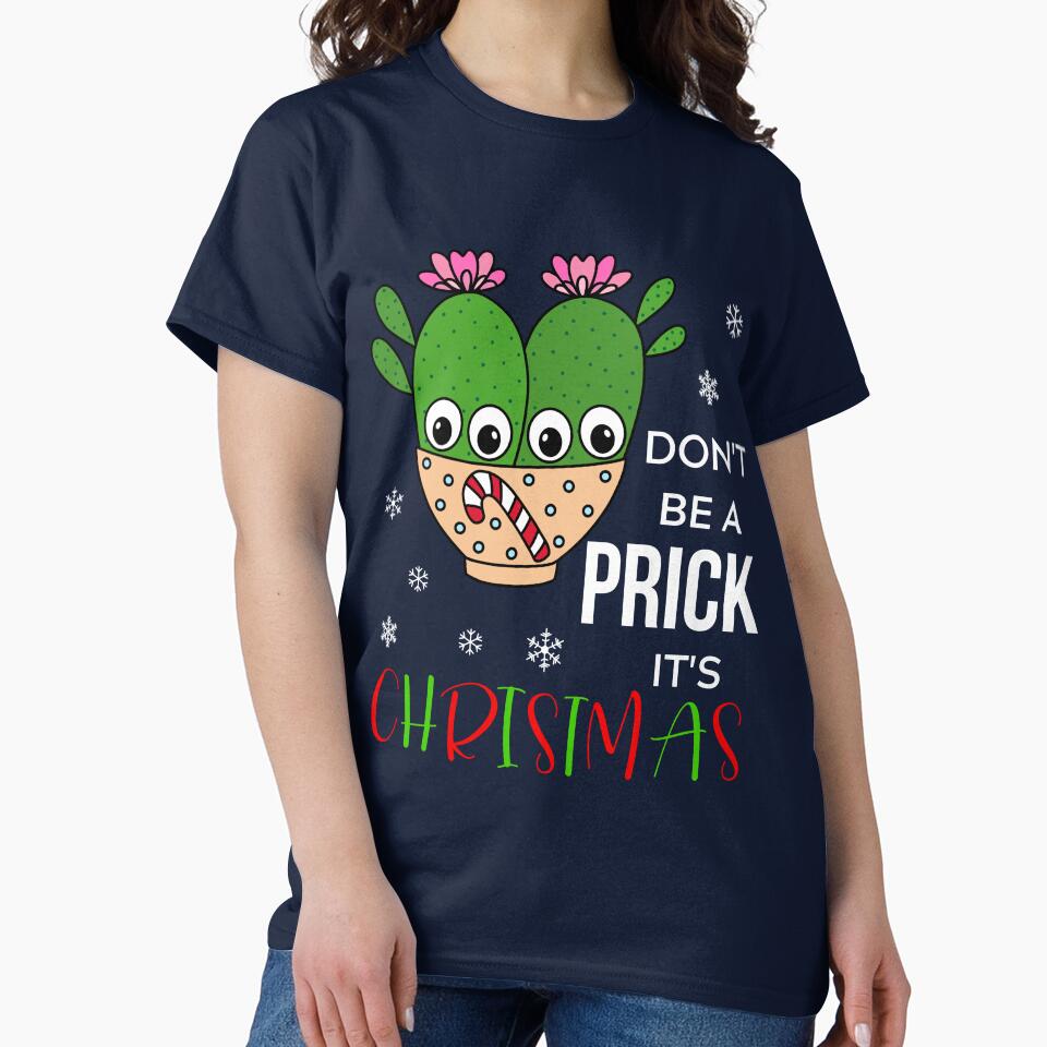 Don't Be A Prick It's Christmas - Cacti Couple In Christmas Candy Cane Bowl by DreamCactus