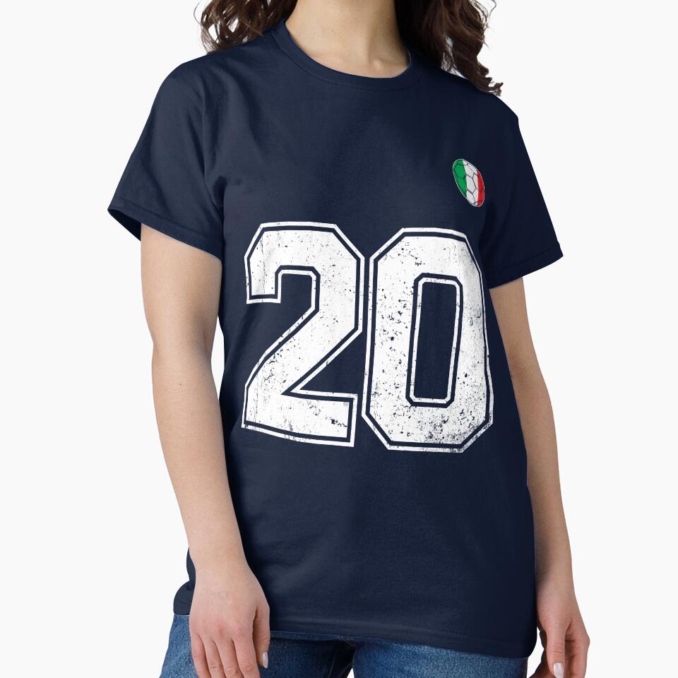 Italy Soccer Number 20 Vintage Sports Fan by RoyesButler