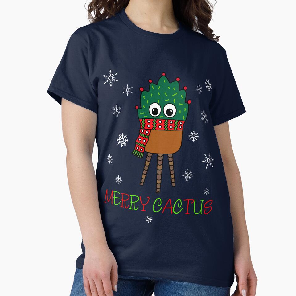 Merry Cactus - Christmas Cactus With Scarf by DreamCactus