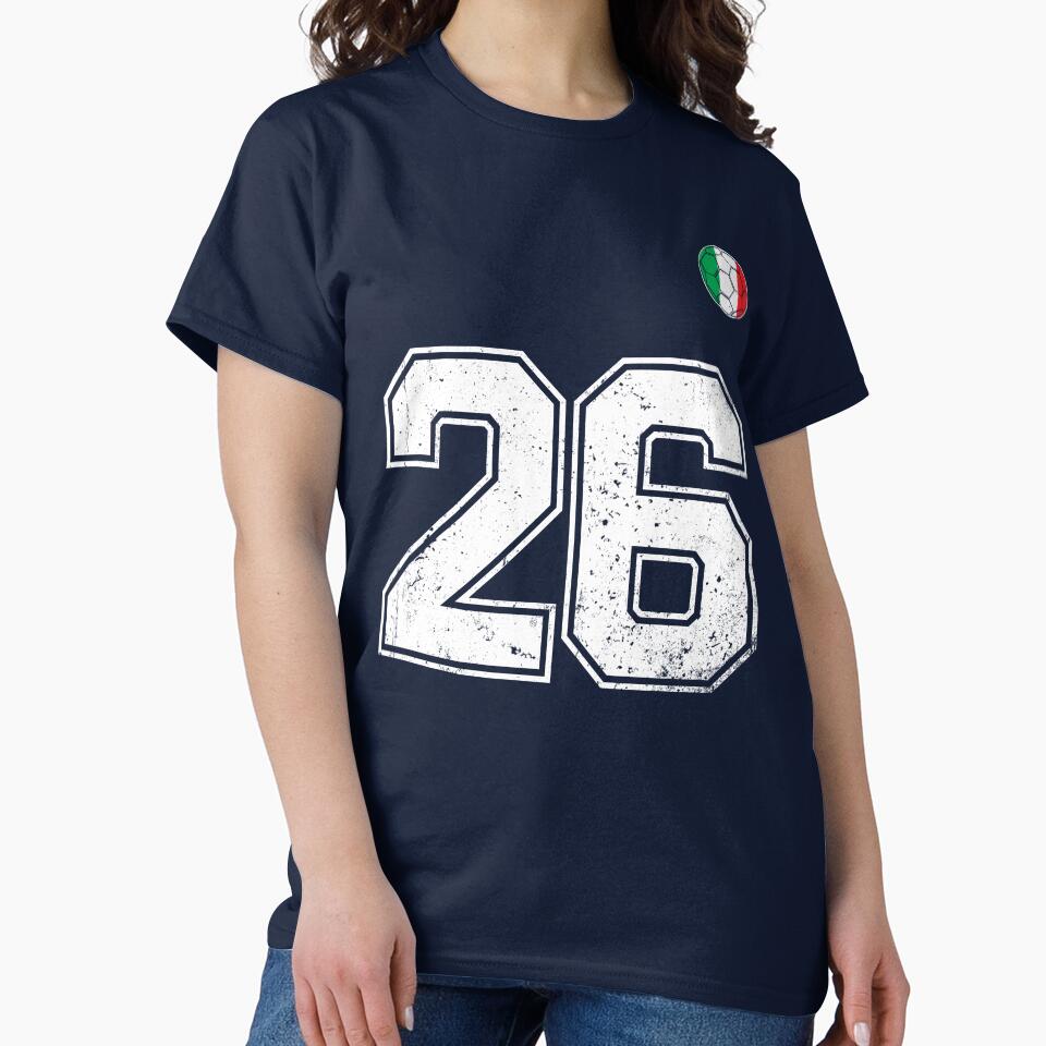 Italy Soccer Number 26 Vintage Sports Fan by RoyesButler