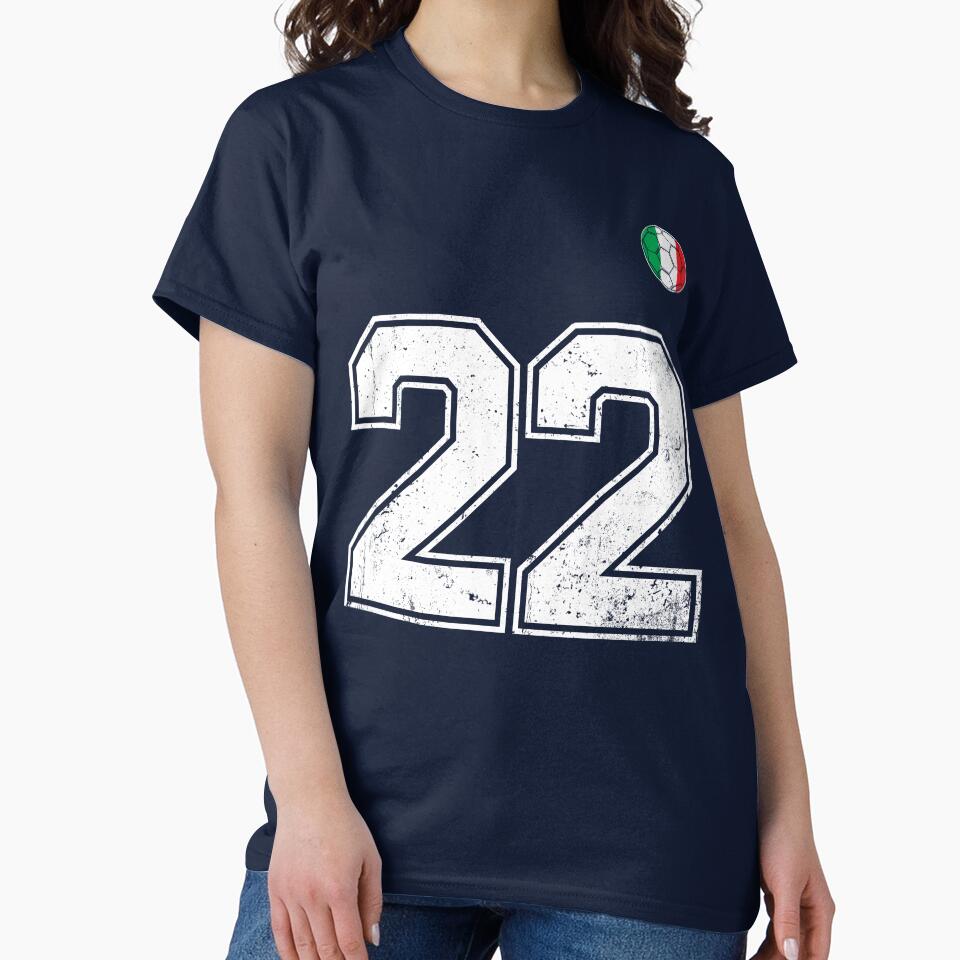 Italy Soccer Number 22 Vintage Sports Fan by RoyesButler