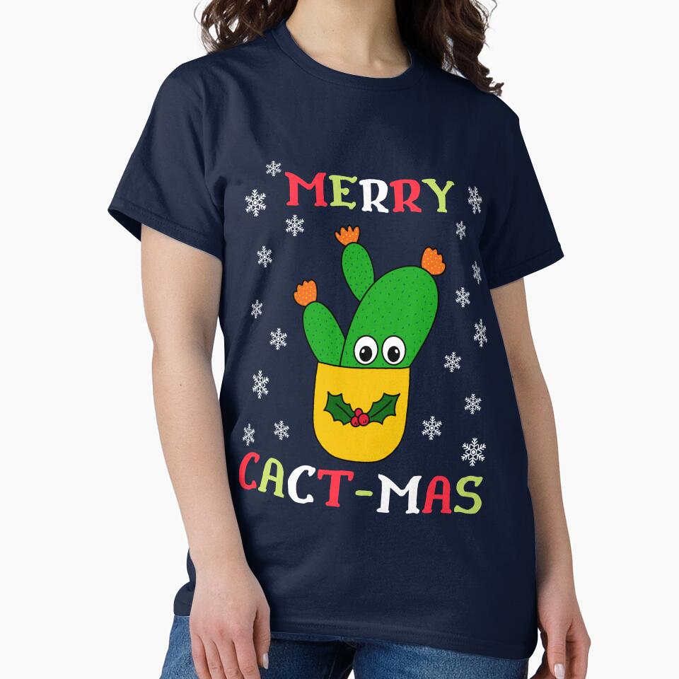 Merry Cact Mas - Opuntia Microdasys Cactus In Christmas Holly Pot by DreamCactus