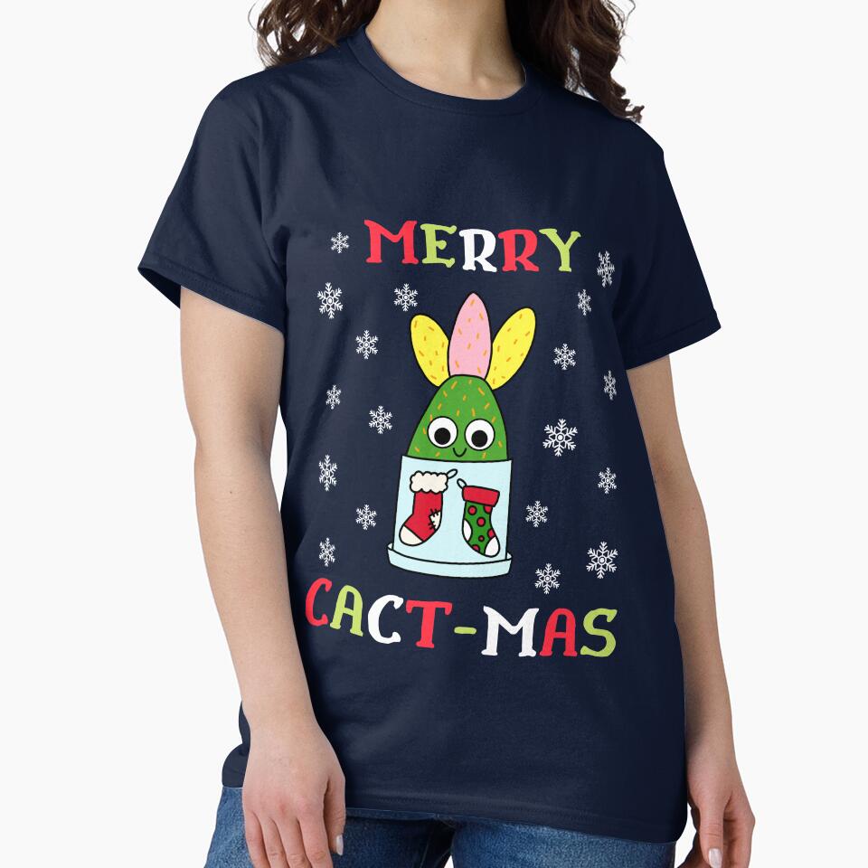 Merry Cact Mas - Hybrid Cactus In Christmas Themed Pot by DreamCactus
